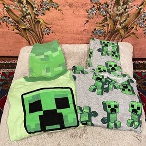Green Creeper Pajama Set